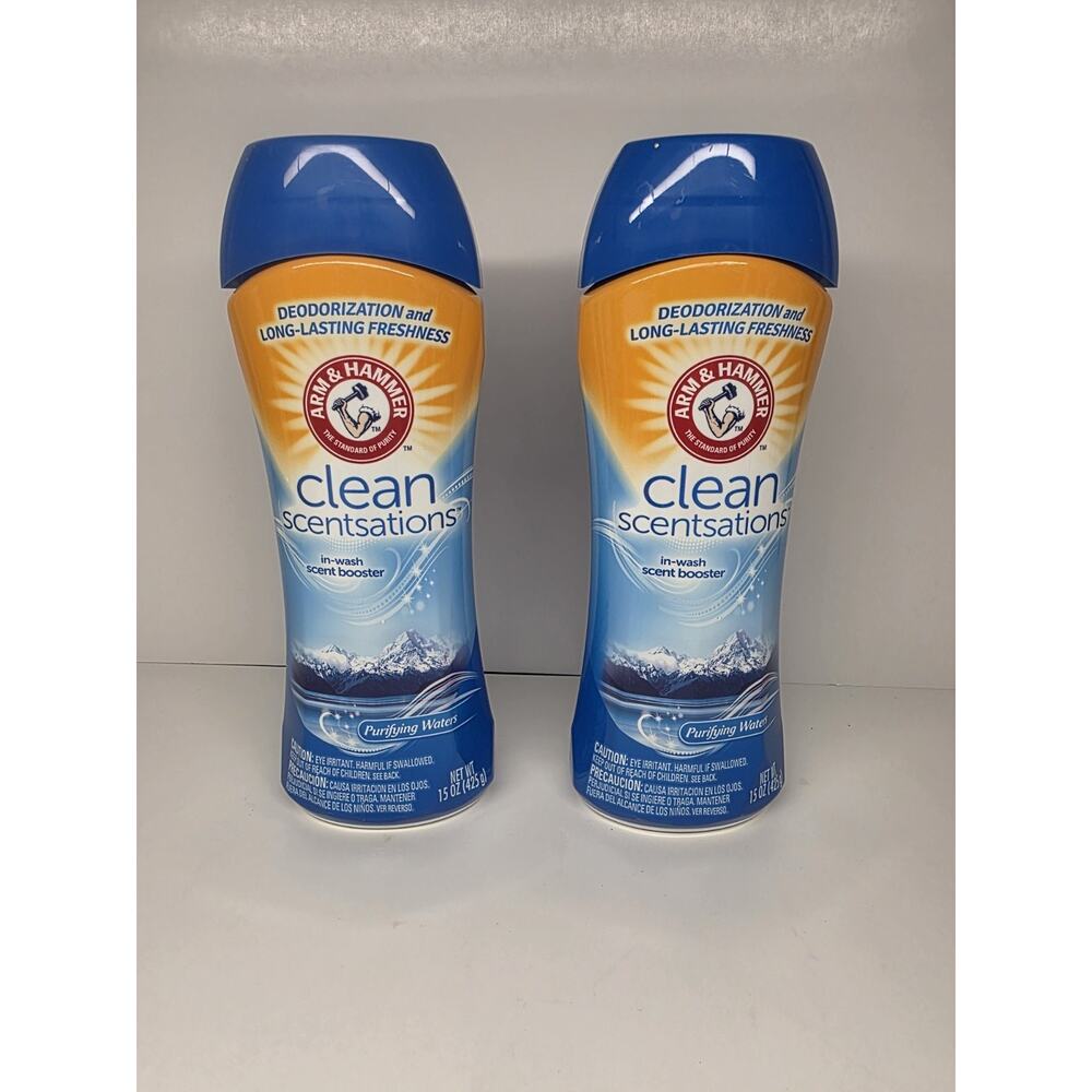 (Pack of 2) Arm & Hammer In-Wash Scent Booster, Purifying Waters, 15 oz . New
